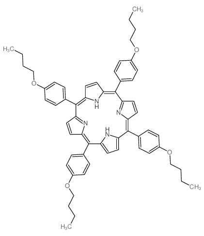 5,10,15,20-tetrakis(4-butoxyphenyl)-Porphine结构式