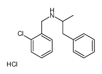(+)-N-(邻氯苄基)-alpha-甲基苯乙胺盐酸盐结构式