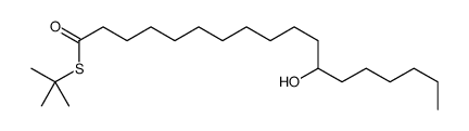 S-(tert-Butyl) 12-hydroxyoctadecanethioate Structure