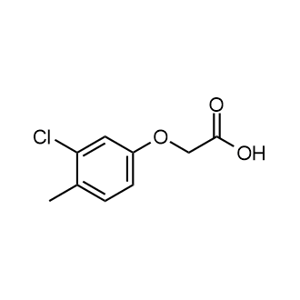 2-(3-氯-4-甲基苯氧基)乙酸结构式