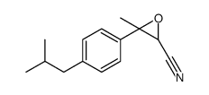 3-methyl-3-[4-(2-methylpropyl)phenyl]oxirane-2-carbonitrile Structure