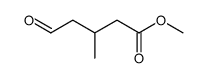 3-methyl-5-oxo-pentanoic acid methyl ester Structure