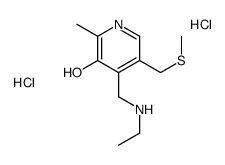 4-[(ethylamino)methyl]-2-methyl-5-[(methylthio)methyl]pyridin-3-ol dihydrochloride Structure