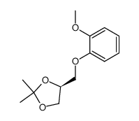 (S)-4-(2-methoxy-phenoxymethyl)-2,2-dimethyl-[1,3]dioxolane Structure
