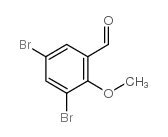 3,5-二溴-2-甲氧基苯甲醛结构式