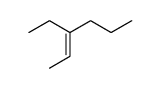3-ethyl-hex-2-ene结构式