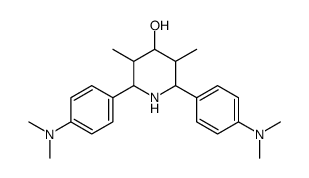 2,6-bis[4-(dimethylamino)phenyl]-3,5-dimethylpiperidin-4-ol结构式