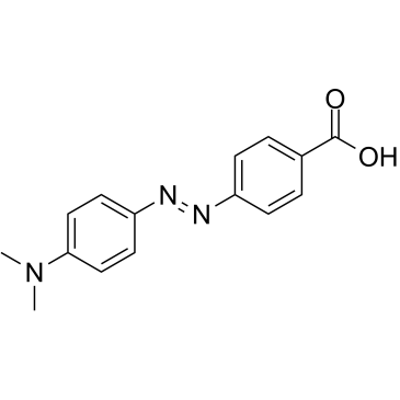 4-二甲胺偶氮苯-4’-羧酸结构式