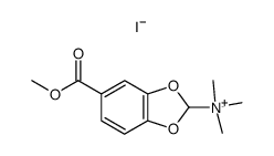 (5-Methoxycarbonyl-benzo[1,3]dioxol-2-yl)-trimethyl-ammonium; iodide Structure