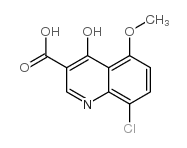 8-氯-4-羟基-5-甲氧基喹啉-3-羧酸结构式