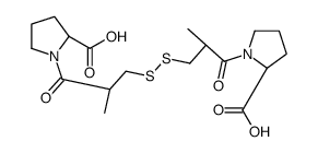 (2S)-1-[3-[[3-[(2S)-2-carboxypyrrolidin-1-yl]-2-methyl-3-oxopropyl]disulfanyl]-2-methylpropanoyl]pyrrolidine-2-carboxylic acid结构式