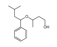 3-(3-methyl-1-phenylbutoxy)butan-1-ol Structure