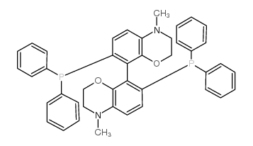 R-(+)-N,N-二甲基-7,7-双(二苯基膦)-3,3,4,4-四氢-8,8-二-2H-1,4-苯并恶嗪结构式