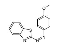 1,3-benzothiazol-2-yl-(4-methoxyphenyl)diazene Structure