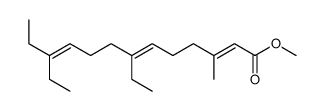 methyl 7,11-diethyl-3-methyltrideca-2,6,10-trienoate Structure