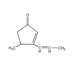 4-Methyl-3-(1-propenyl)-2-cyclopentenone Structure