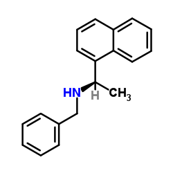 (1R)-N-Benzyl-1-(1-naphthyl)ethanamine结构式