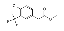 methyl 2-(4-chloro-3-(trifluoromethyl)phenyl)acetate结构式