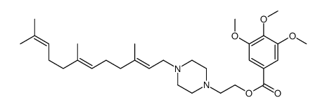 2-[4-(3,7,11-Trimethyl-2,6,10-dodecatrienyl)-1-piperazinyl]ethyl=3,4,5-trimethoxybenzoate Structure