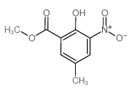 METHYL 2-HYDROXY-5-METHYL-3-NITROBENZENECARBOXYLATE结构式