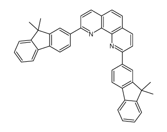 2,9-bis(9,9-dimethylfluoren-2-yl)-1,10-phenanthroline结构式