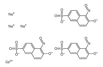 trisodium,cobalt(3+),5-nitroso-6-oxidonaphthalene-2-sulfonate Structure