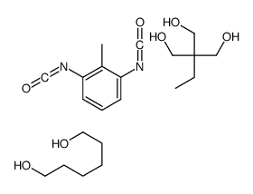 1,6-己二醇与1,3-二异氰酸根合甲苯和2-乙基-2-(羟甲基)-1,3-丙二醇的聚合物结构式