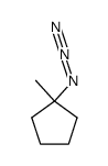 1-Azido-1-methylcyclopentan结构式