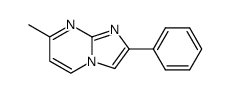 7-methyl-2-phenylimidazo[1,2-a]pyrimidine结构式