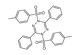 3,6-diphenyl-1,4-di(p-tolylsulfonyl)-1,4-dihydro-1,2,4,5-tetrazine结构式