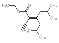 ethyl 2-cyano-5-methyl-3-(2-methylpropyl)hex-2-enoate Structure