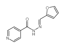 N’-(2-呋喃基亚甲基)异尼古丁酰肼结构式
