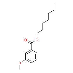 3-Methoxybenzoic acid heptyl ester结构式
