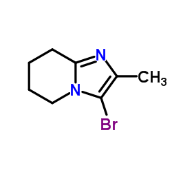 3-Bromo-2-methyl-5,6,7,8-tetrahydroimidazo[1,2-a]pyridine Structure