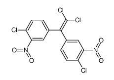 1,1-dichloro-2,2-bis(4-chloro-3-nitrophenyl)ethylene Structure