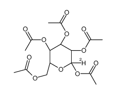 [(2R,3R,4S,5R,6S)-3,4,5,6-tetraacetyloxy-6-deuteriooxan-2-yl]methyl acetate结构式