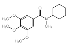 Benzamide,N-cyclohexyl-3,4,5-trimethoxy-N-methyl-结构式