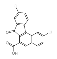 2,9-dichloro-7-oxobenzo[c]fluorene-6-carboxylic acid结构式