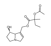 2-Acetoxy-2-methylbutanoic acid [(6-hydroxy-1-azabicyclo[3.3.0]oct-3-en-4-yl)methyl] ester Structure