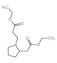 ethyl 3-[2-(ethoxycarbonylmethyl)pyrrolidin-1-yl]propanoate结构式