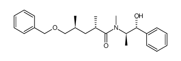 (2S,4S)-5-(benzyloxy)-N-((1R,2R)-1-hydroxy-1-phenylpropan-2-yl)-N,2,4-trimethylpentanamide结构式