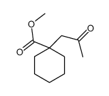 methyl 1-(2-oxopropyl)cyclohexane-1-carboxylate结构式