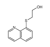 2-quinolin-8-ylsulfanylethanol结构式