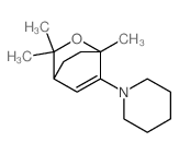1-(1,8,8-trimethyl-7-oxabicyclo[2.2.2]oct-2-en-2-yl)piperidine Structure
