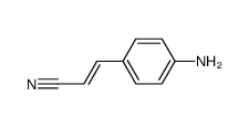 (E)-3-(4-氨基苯基)丙烯腈结构式