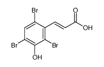 3-HYDROXY-2,4,6-TRIBROMOCINNAMIC ACID Structure