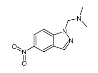 N,N-dimethyl-1-(5-nitro-1H-indazol-1-yl)methanamine结构式