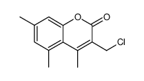 3-chloromethyl-4,5,7-trimethylcoumarin结构式