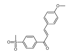 3-(4-methoxyphenyl)-1-(4-methylsulfonylphenyl)prop-2-en-1-one Structure