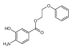 2-phenoxyethyl 4-amino-3-hydroxybenzoate Structure